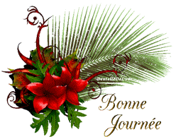 Gif bonne journée fleur